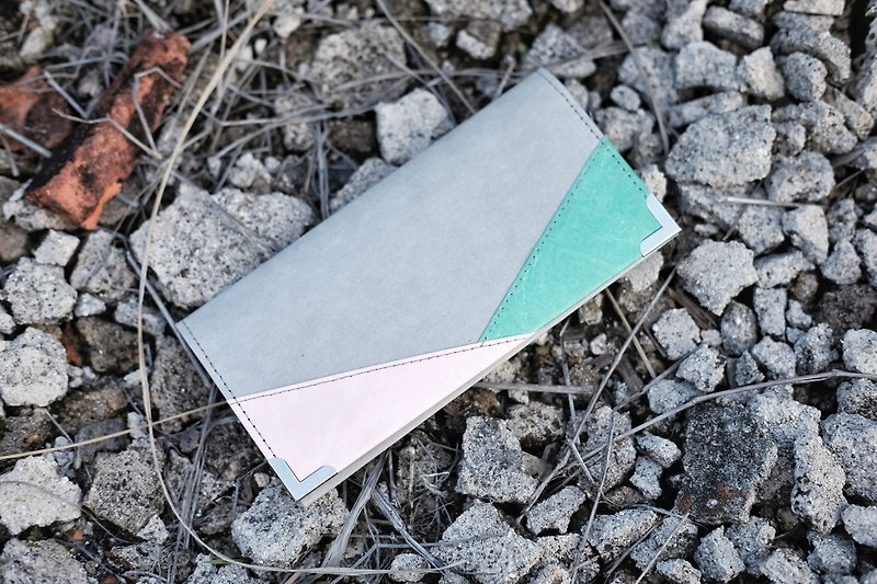 [Paper made possible] Color collection patchwork series long wallet - Wallets - Paper 
