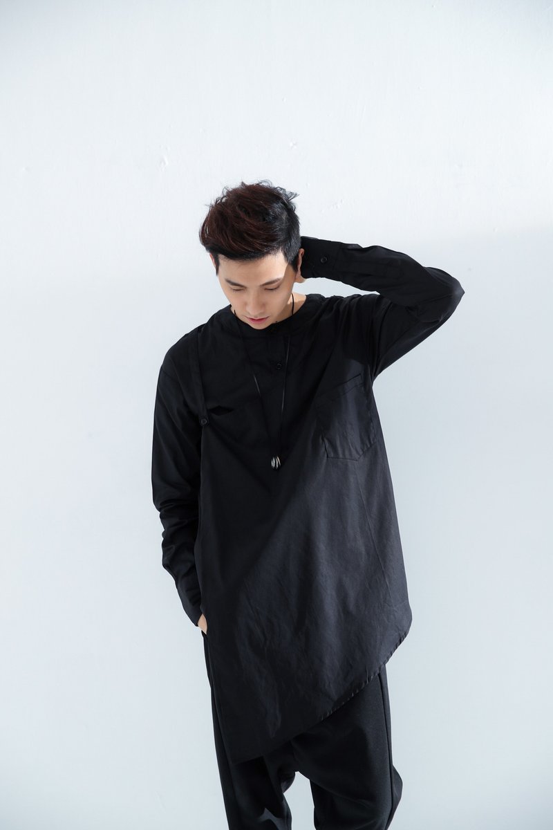吊帶造型襯衫＃8798 - 男襯衫/休閒襯衫 - 棉．麻 