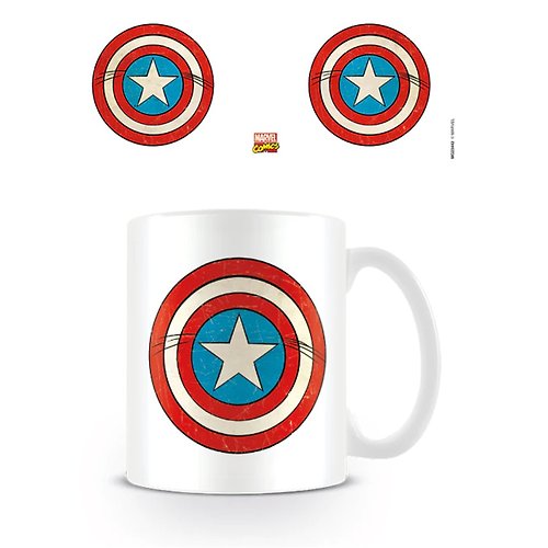 Dope 私貨 美國隊長 Marvel Comics (Captain America Shield) 進口馬克杯