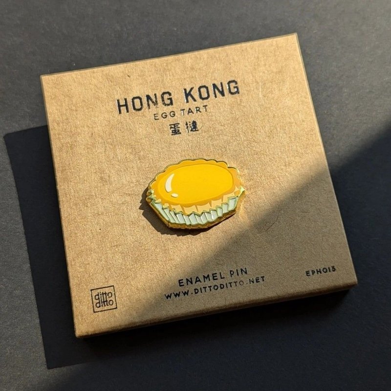蛋撻別針 - 徽章/別針 - 其他材質 金色