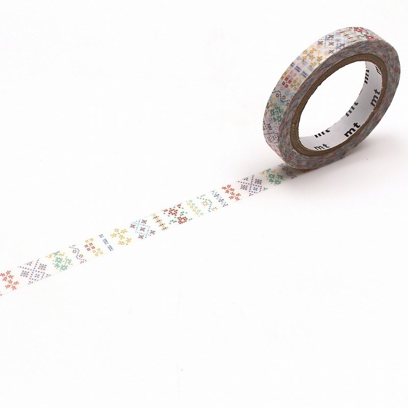 mt ex washi tape 7mm /刺繡（MTEX1P184）/ 2020AW - マスキングテープ - 紙 多色