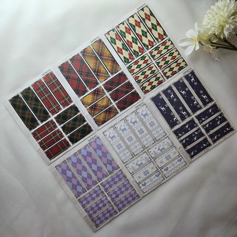 Vintage sensitive Christmas label paper - 貼紙 - 紙 