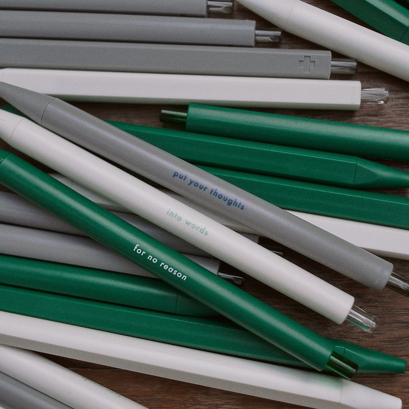 for no reason black gel pen - Ballpoint & Gel Pens - Plastic Green