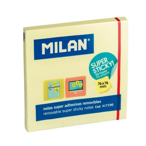 MILAN 西班牙百年經典文具 MILAN超黏經典便利貼_76mm_90張
