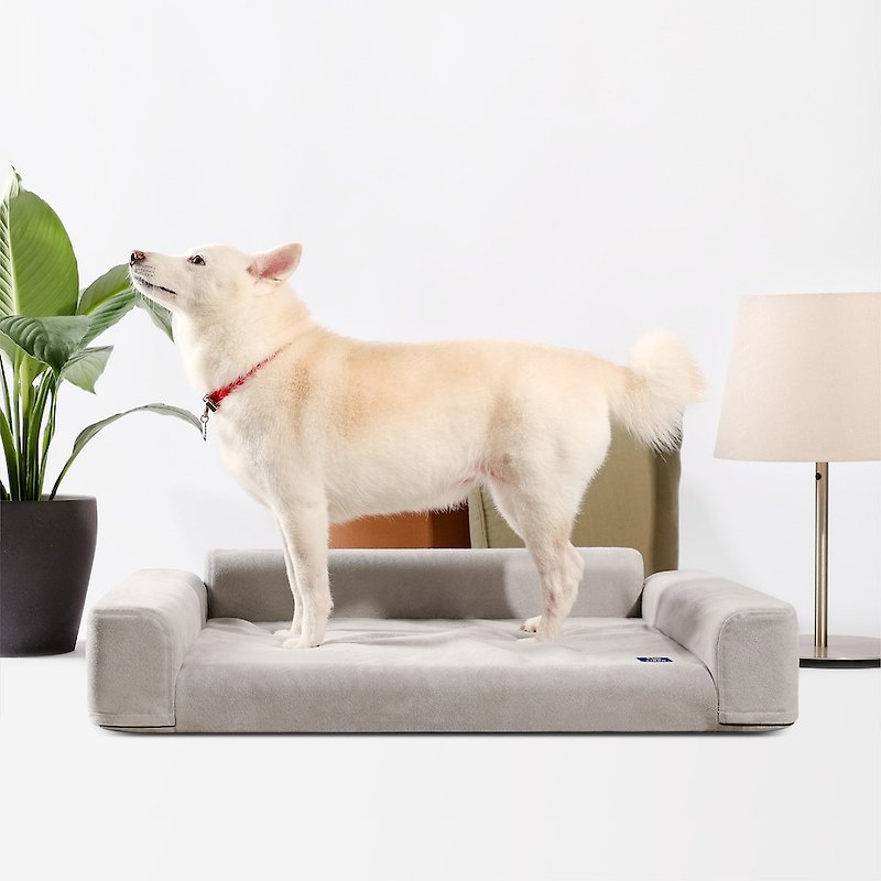 【LINGO Pet Sofa Bed 2.0】Reprint ready stock - ที่นอนสัตว์ - ไฟเบอร์อื่นๆ สีเทา