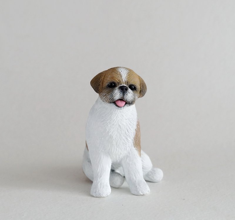 Custom made. Shih Tzu. Miniature figurine of your Dog made in polymer clay - 其他 - 其他材質 
