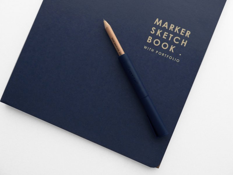 Marker Sketchbook set C - 筆記本/手帳 - 紙 藍色