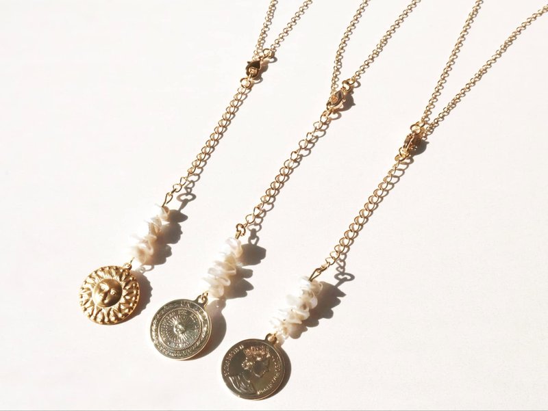 isola studio handmade jewelry-Y chain necklace - Necklaces - Other Metals 