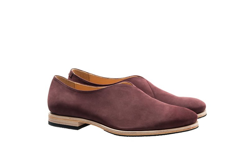 Stitching Sole_V_Win - Men's Oxford Shoes - Genuine Leather Red