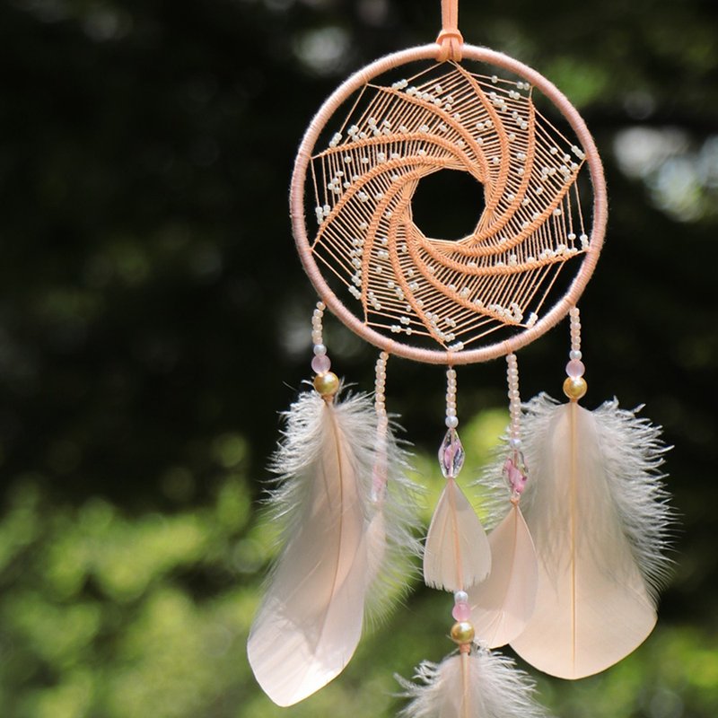 Interstellar Orbit丨Handwoven Dreamcatcher Dreamcatcher-Sunset Orange - Items for Display - Other Materials Orange