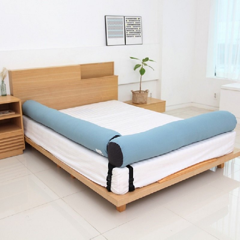 175cm/Korean Kangaruru Kangaroo Baby Fall Protection Rails Bed Pads - [Sky Blue] - Kids' Furniture - Wool Blue