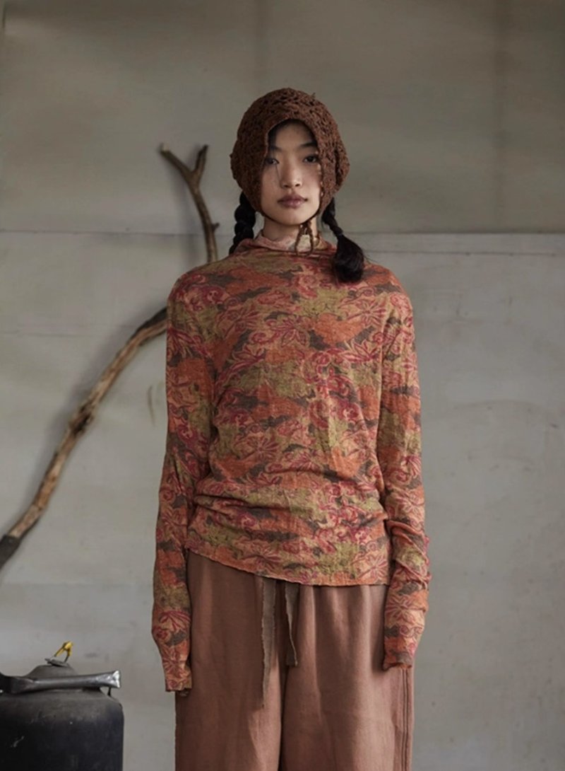 復古文青 半高領羊毛打底衫 - 女毛衣/針織衫 - 其他材質 多色