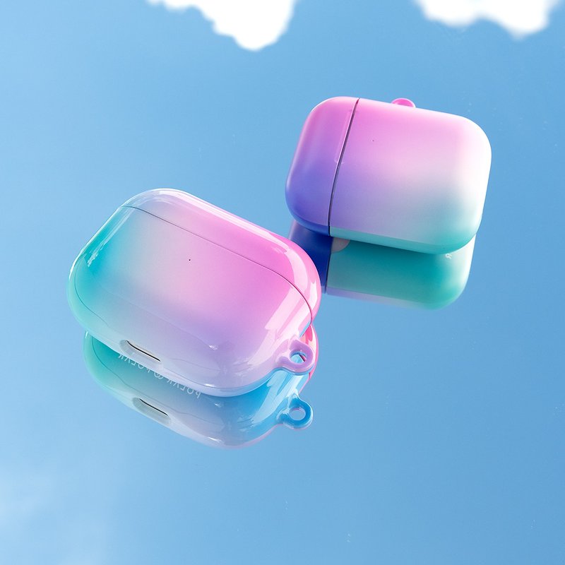 【客製化】極光之地 AirPods Pro 2 / Pro / 3 保護殼 - AirPods/耳機保護套 - 塑膠 紫色
