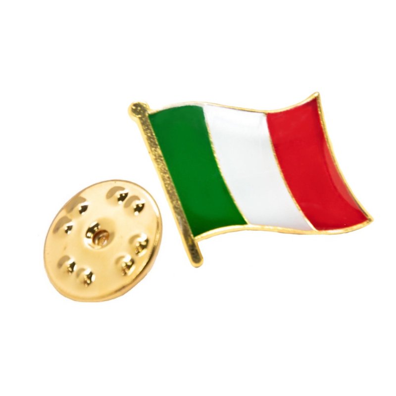 Italy義大利 國家胸針 紀念別針 金屬胸章 紀念胸徽 選舉 送禮 - 胸針 - 其他材質 多色