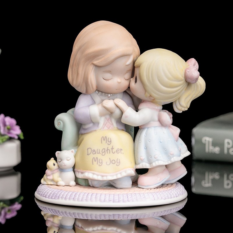 Precious Moments 2006 Mother-daughter Love Porcelain Doll My Daughter My Joy - ตุ๊กตา - เครื่องลายคราม 