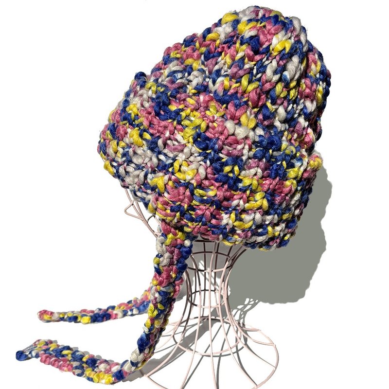 【ニットキャップ】チャンキースラブ ワッチキャップ MIX - 帽子 - 羊毛 黑色