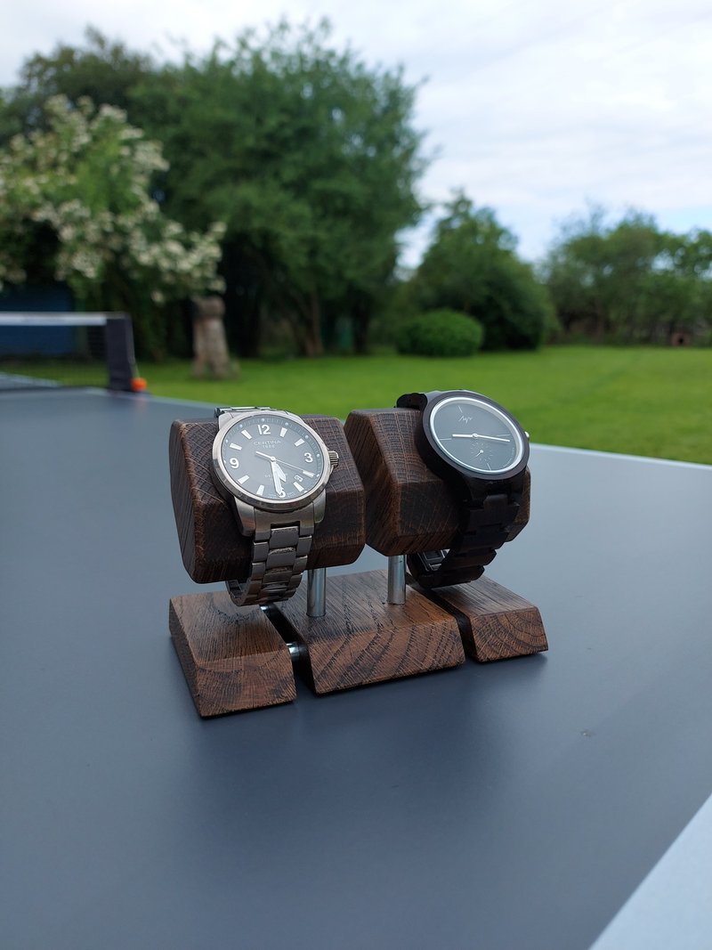 Wood watch display/holder/stand for men and women. Present for a husband, dad - 男錶/中性錶 - 木頭 咖啡色