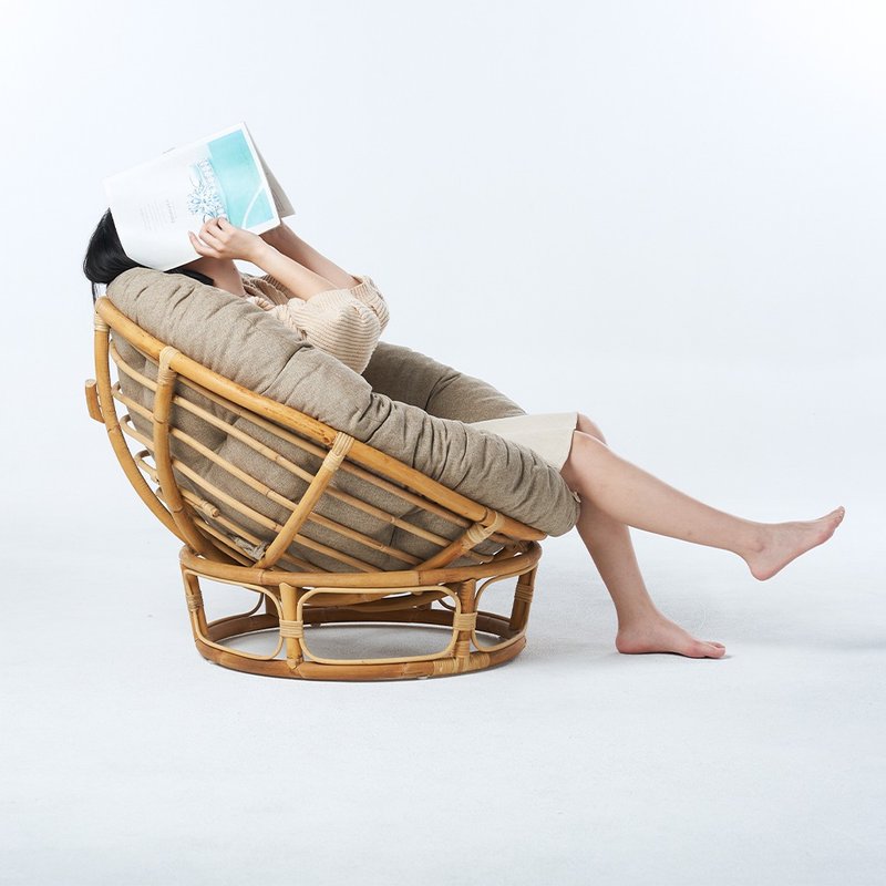 【Woteng ouRattan】rattan pine radar chair - เฟอร์นิเจอร์อื่น ๆ - วัสดุอื่นๆ สีกากี