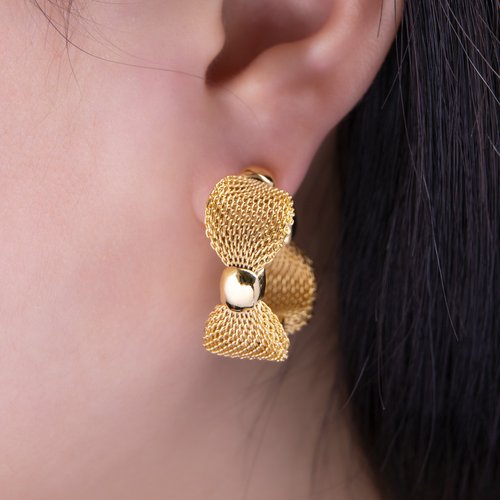 Olivia Yao Jewellery 【品牌設計款最佳禮物】歐式復古 金屬漸變 圈型耳環