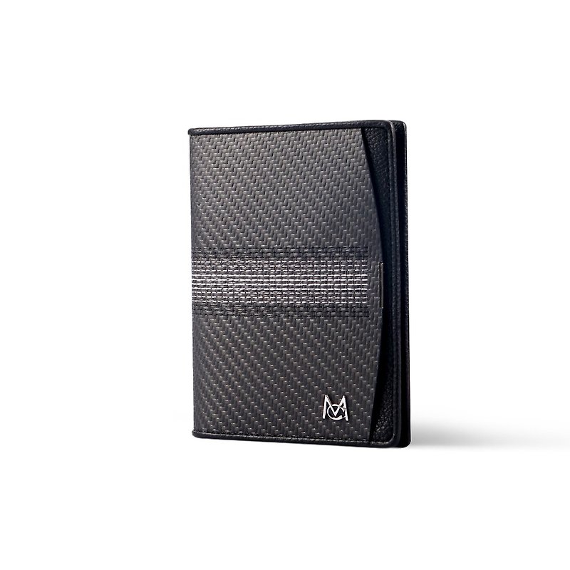 New product launch carbon fiber cowhide passport holder - Passport Holders & Cases - Carbon Fiber Black