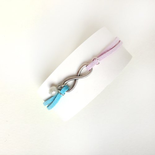 Anne Handmade Bracelets 安妮手作飾品 Infinity 永恆 手工製作 手環-粉紫 天空藍限量