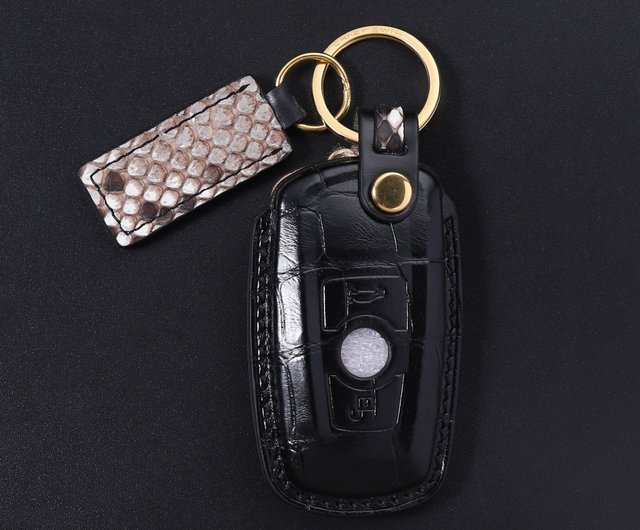  Leather Car Key Case Crocodile Keychain Fob Protector