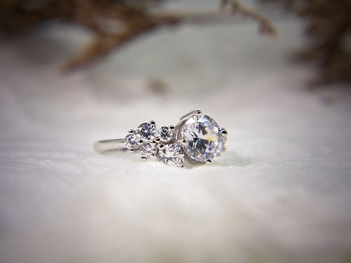 JTK Jewellery 優雅莫桑石戒指 | 3克拉戒指 | 新娘飾物 | 結婚戒指 | 求婚戒指