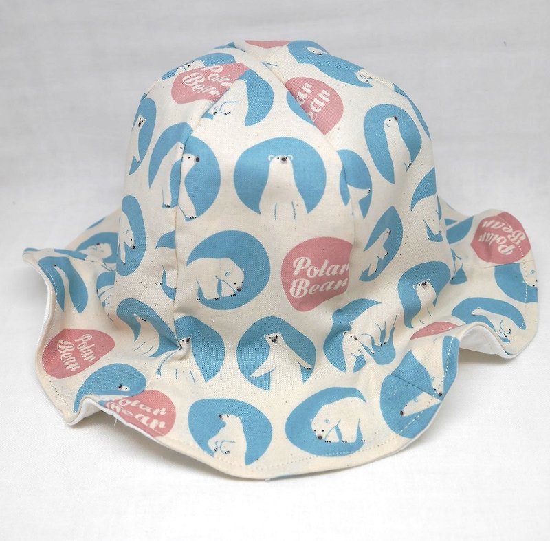 Tulip hat / polar bear - หมวกเด็ก - ผ้าฝ้าย/ผ้าลินิน สีน้ำเงิน