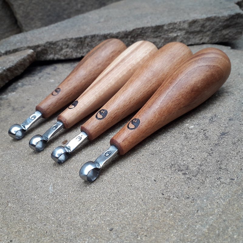 Hand forged. Scorp Tool mini. Spoon carving tool. wood carving tool. - ชิ้นส่วน/วัสดุอุปกรณ์ - โลหะ 