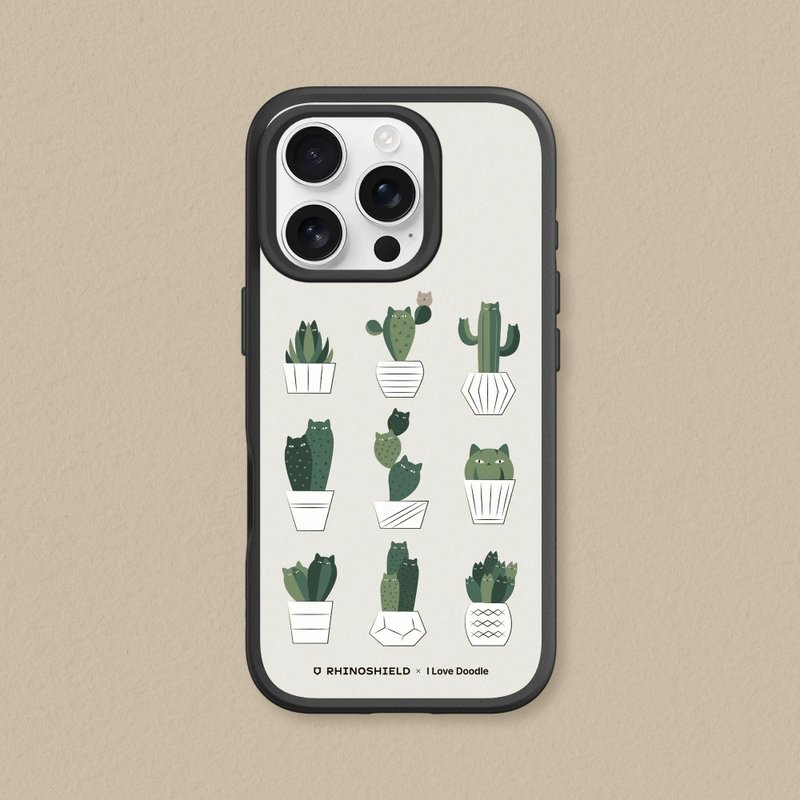 SolidSuit經典背蓋手機殼∣ilovedoodle/仙人掌家族 for iPhone - 手機殼/手機套 - 塑膠 多色