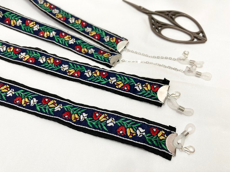 Small custom-made webbing/Elegant anti-epidemic/Mask lanyard/Mask necklace - Lanyards & Straps - Thread 