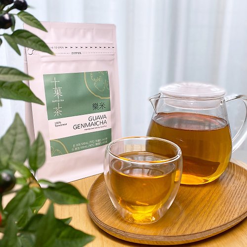 十菓茶 紅心芭樂玄米茶(大茶包8入) 台灣凍乾水果茶包