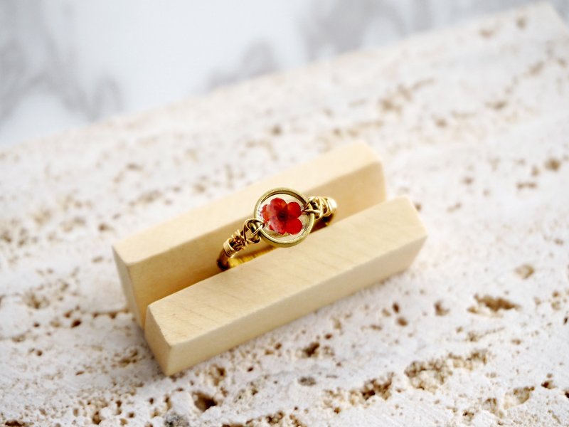 ALOTSS / ring / red / Boho Jewelry, Bohemian Ring, Cool Ring, cute jewelry - General Rings - Plants & Flowers Red