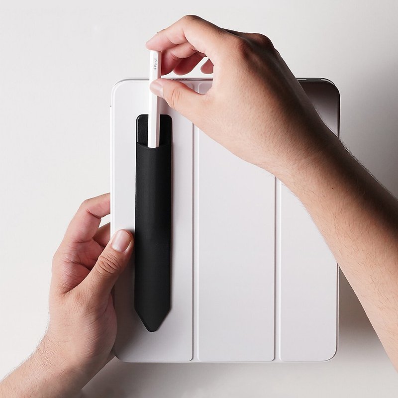 Apple Pencil ultra-thin Lycra elastic pen cover is suitable for 1st generation/2nd generation/USB-C models - แกดเจ็ต - ไนลอน สีดำ