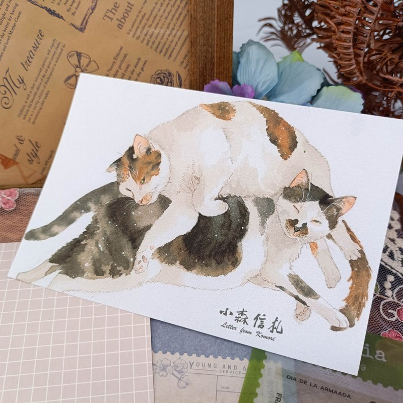 LS149貓咪明信片_10_Cat Postcard_10/明信片 - 卡片/明信片 - 紙 多色