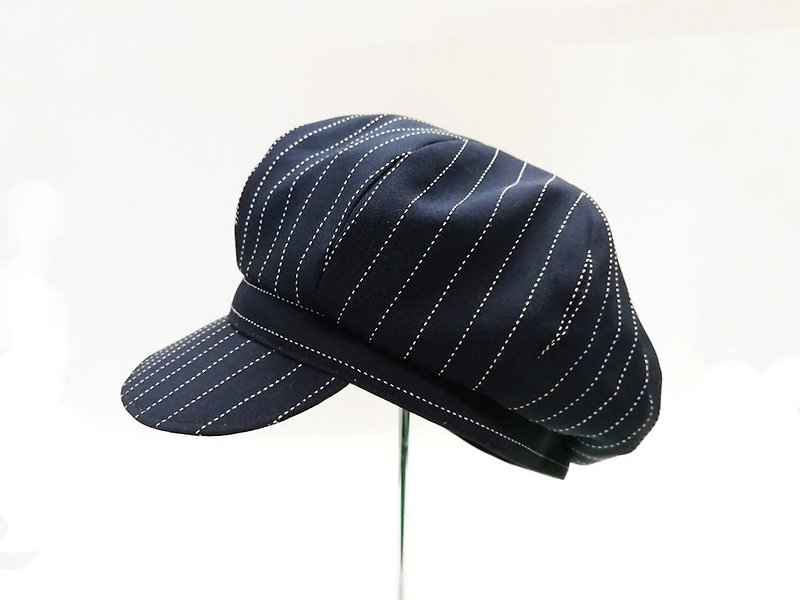 Newsboy Cap/Beret H01-013 (Limited Product) Black Blue - Hats & Caps - Other Materials Black