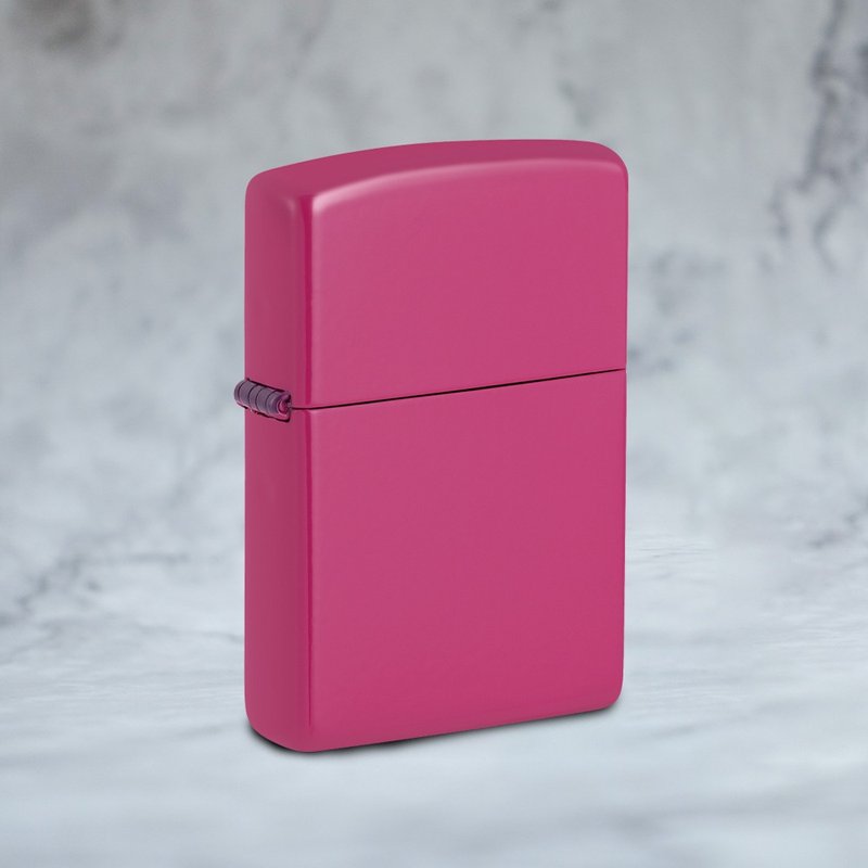 [ZIPPO official flagship store] Spectrum pink lacquer (plain) windproof lighter 49846 - Other - Copper & Brass Pink