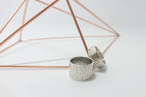 Ciao金工-Jewelry Design 【客製化禮物】純銀 質感寬版戒指 【個性】