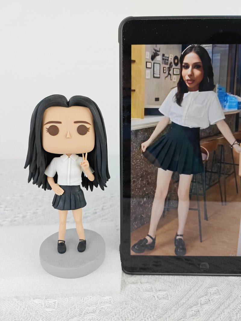 【客製化3D人像公仔】訂製手工Funko Pop男生朋友老公生日禮物 - 公仔/玩偶 - 黏土 多色