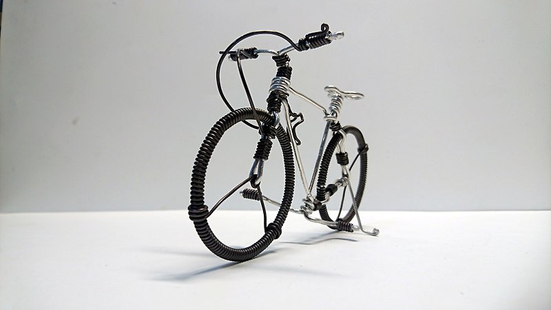鋁線腳踏車-越野車A款(附PVC包裝盒) - 公仔模型 - 鋁合金 