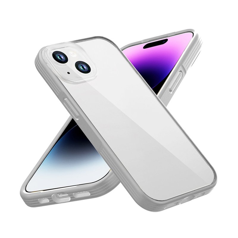 VOYAGE 超軍規防摔保護殼-Pure Sport 淺灰-iPhone 15 (6.1) - 手機殼/手機套 - 其他材質 透明