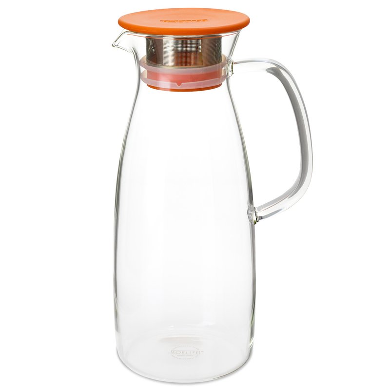 [Holiday gift] American FORLIFE ice beads/cold brew bottle-Orange (cold water bottle) - Teapots & Teacups - Glass Orange