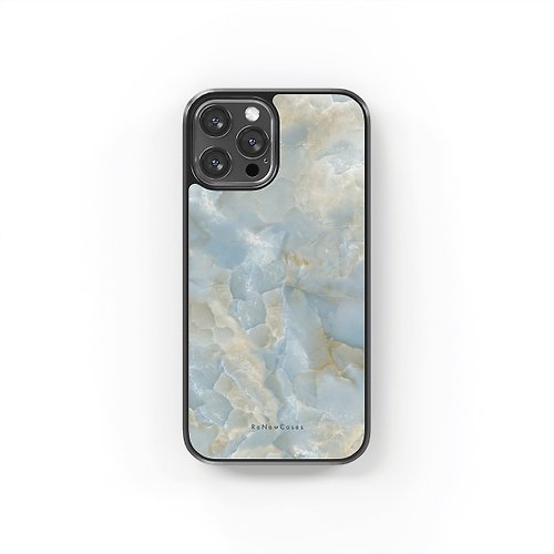 ReNewCases 環保 再生材料 iPhone 三合一防摔手機殼 灰藍大理石紋
