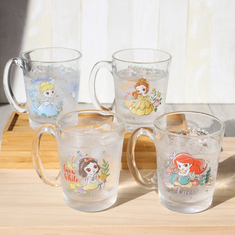 【Disney 迪士尼】玻璃馬克杯300ml -公主系列 - 玻璃杯 - 玻璃 