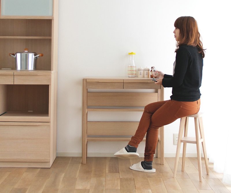 Asahikawa Furniture Taisetsu Woodworking Nordlys Console - กล่องเก็บของ - ไม้ สีนำ้ตาล