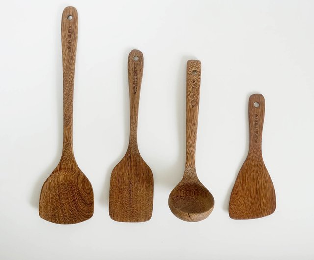 Personalized Wooden Kitchen Utensils – Set of 4