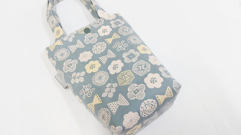 日本布【內防潑水】飲料提袋-水壺提袋-冰壩杯提袋-外出提袋-禮物 - 飲料提袋/杯套 - 棉．麻 