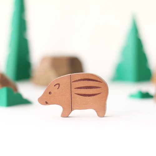 MINK'S 【客製禮物】 USB 隨身碟 豬仔 派對動物 | 鑰匙圈 生日禮物