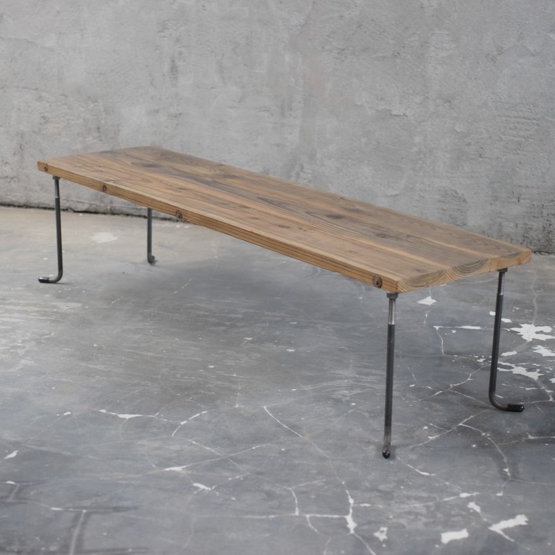 wood iron table 33*135*36 - 餐桌/書桌 - 木頭 咖啡色
