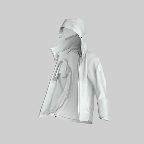 AirOgo 女款微風白極輕薄空氣頸枕外套